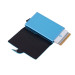 Porta carte di credito metal case Piquadro Blue Square Nero Valigeria-it