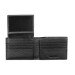 Portafoglio uomo semplice Spalding&bros Full-Grain Nero Valigeria-it