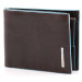 Portafoglio Uomo Piquadro | con portamonete e porta carte di credito | Linea Blue Square | PU1239B2-mogano (valigeria)
