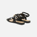 Scarpa donna sandalo basso Guess Rula Black Valigeria-it