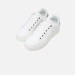 Scarpa donna sneakers bassa Guess Wesli White Silver Valigeria-it