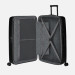 Trolley rigido 75cm grande 4ruote rigido American Tourister True Black Valigeria-it