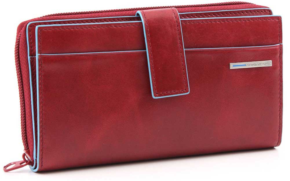 Portafoglio Donna Piquadro Pelle Blue Square PD1354B2-rosso