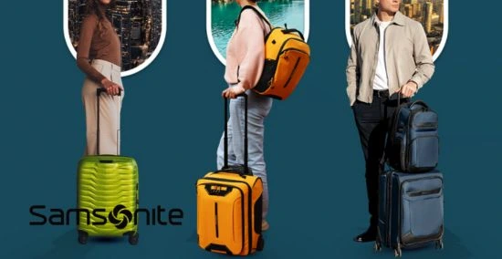 Samsonite trolley e bagagli a mano